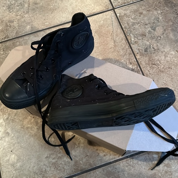 HP Converse Chuck Taylor All Star Canvas High Top Sneaker back monochrome 6M 8 W - Picture 2 of 3